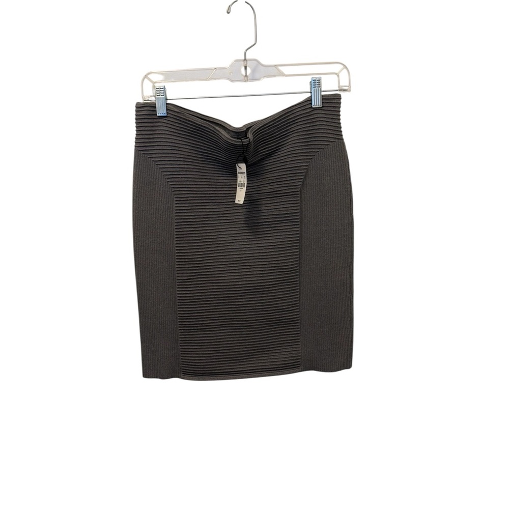 Express Charcoal Pencil Skirt